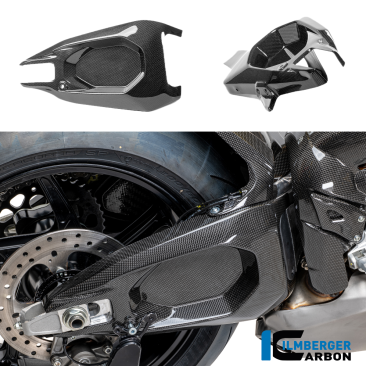 Carbon Fiber Swingarm Cover by Ilmberger Carbon