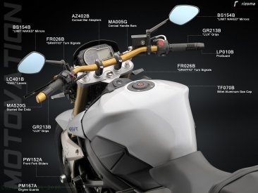 Rizoma Billet Aluminum Gas Cap TF070 Suzuki / SV650 / 2008