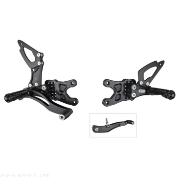 Adjustable Rearsets by Bonamici Suzuki / GSX-R750 / 2016