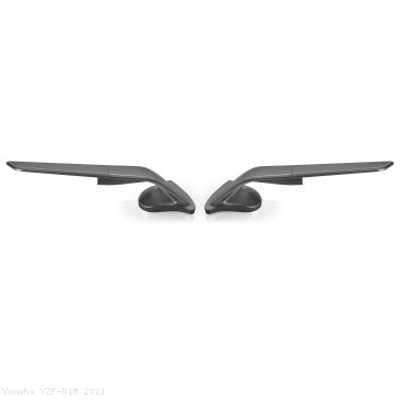 Open Box "STEALTH" Sport Mount Style Winglet Mirror Set by Rizoma Yamaha / YZF-R1M / 2021