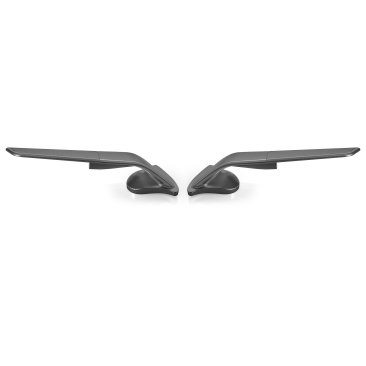 Open Box "STEALTH" Sport Mount Style Winglet Mirror Set by Rizoma