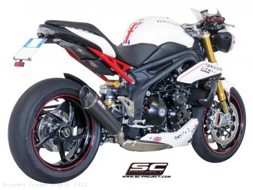 Conic Low Mount Exhaust by SC-Project Triumph / Speed Triple / 2012