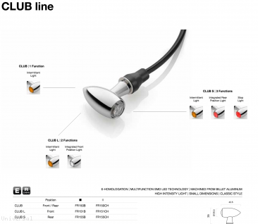 CLUB Standard Turn Signals by Rizoma Universal