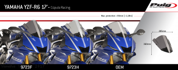 Z-RACING Windscreen by PUIG Yamaha / YZF-R6 / 2017