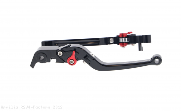 Standard Length Folding Brake And Clutch Lever Set by Evotech Aprilia / RSV4 Factory / 2012