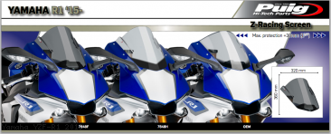 Z-RACING Windscreen by Puig Yamaha / YZF-R1 / 2019