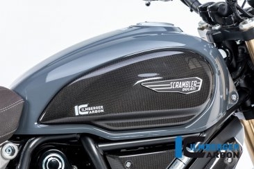 Carbon Fiber Tank Side Panel by Ilmberger Carbon Ducati / Scrambler 1100 / 2019