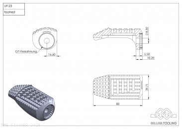 California Superbike School Peg Set by Gilles Tooling BMW / S1000RR / 2024