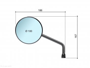 Rizoma "ONE" Universal Mirror Universal