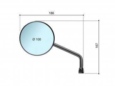 Rizoma "ONE" Universal Mirror