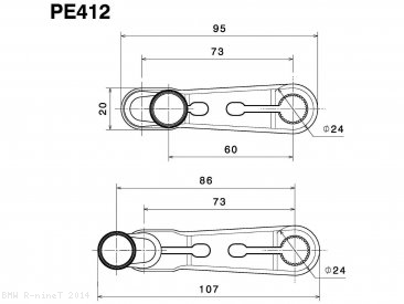 Adjustable Gear Shift Lever by Rizoma BMW / R nineT / 2014