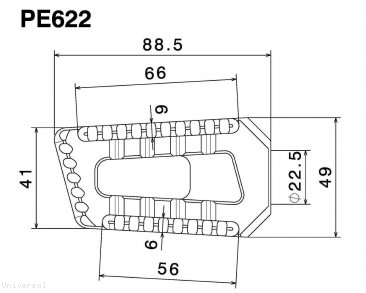 Rizoma Touring Peg Kit Universal