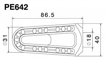 Rizoma STREET Style Footpegs