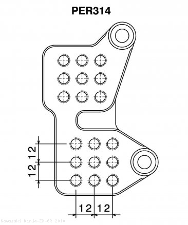 "RRC" Rearsets by Rizoma Kawasaki / Ninja ZX-6R / 2010