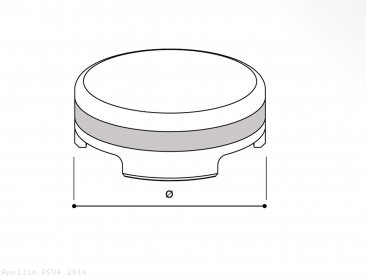 Rizoma Front Brake Fluid Tank Cover Aprilia / RSV4 / 2010