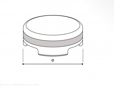 Rizoma Front Brake Fluid Tank Cover Aprilia / RSV4 Factory / 2010