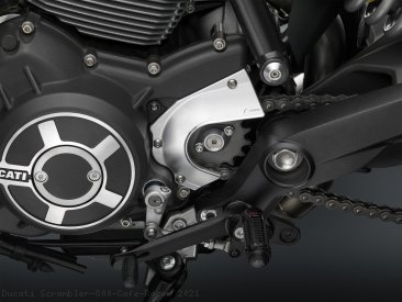 Aluminum Sprocket Cover by Rizoma Ducati / Scrambler 800 Cafe Racer / 2021