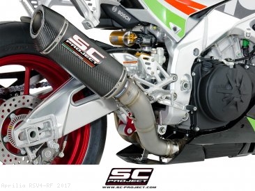 Race Oval Exhaust by SC-Project Aprilia / RSV4 RF / 2017