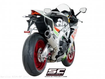 Race Oval Exhaust by SC-Project Aprilia / RSV4 RF / 2017