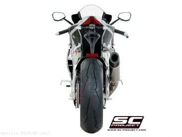 Race Oval Exhaust by SC-Project Aprilia / RSV4 RF / 2017