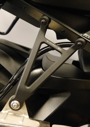 Exhaust Hanger Bracket with Passenger Peg Blockoff by Evotech Performance BMW / S1000XR / 2015