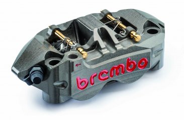 108mm Monobloc Race Caliper (4 Pad 2 Pin) Left Side by Brembo