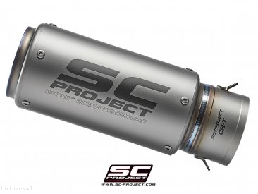 Replacement CR-T Exhaust Silencer for SC-Project 65mm Link Pipe Universal