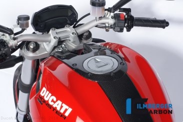 Carbon Fiber Gas Tank Center Cover by Ilmberger Carbon Ducati / Monster 696 / 2010