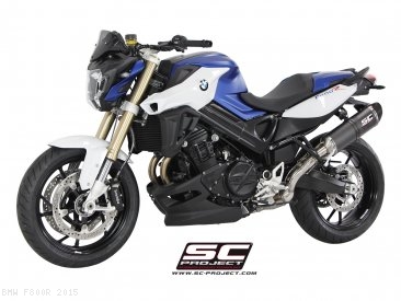 Oval Matte Carbon Exhaust by SC-Project BMW / F800R / 2015