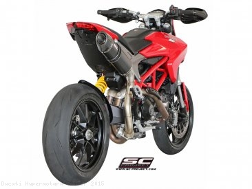 Oval High Mount Exhaust by SC-Project Ducati / Hypermotard 821 SP / 2015