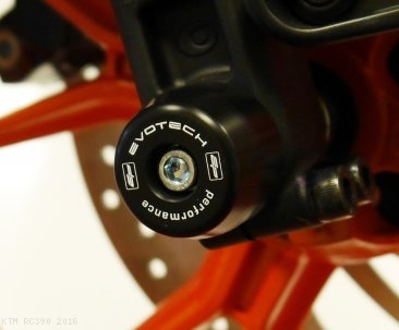 Front Fork Axle Sliders by Evotech Performance KTM / RC390 / 2016