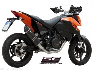 Oval Full System Exhaust by SC-Project KTM / 690 Duke / 2008