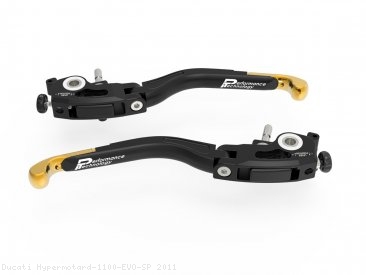 Adjustable Folding Brake and Clutch Lever Set by Ducabike Ducati / Hypermotard 1100 EVO SP / 2011