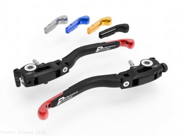 Adjustable Folding Brake and Clutch Lever Set by Ducabike Ducati / Diavel / 2012
