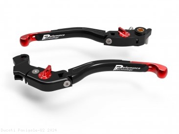 Adjustable Folding Brake and Clutch Lever Set by Performance Technology Ducati / Panigale V2 / 2024