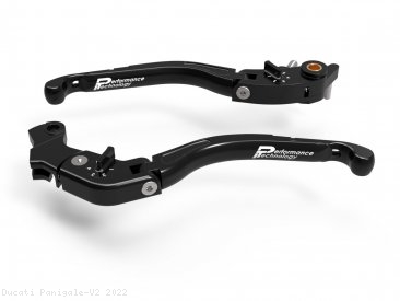Adjustable Folding Brake and Clutch Lever Set by Performance Technology Ducati / Panigale V2 / 2022
