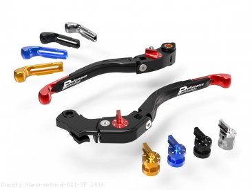Adjustable Folding Brake and Clutch Lever Set by Performance Technology Ducati / Hypermotard 821 SP / 2014