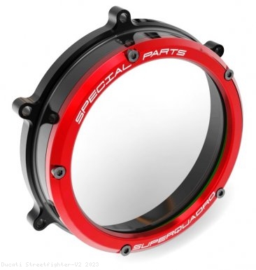 Clear Clutch Cover Oil Bath by Ducabike Ducati / Streetfighter V2 / 2023