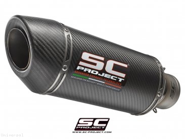 Replacement Racing Oval Exhaust Silencer by SC-Project Universal