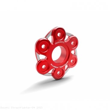 6 Hole Bi-color Rear Sprocket Carrier Flange Cover by Ducabike Ducati / Streetfighter V4 / 2023