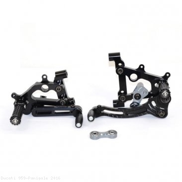 Type 3 Adjustable SBK Rearsets by Ducabike Ducati / 959 Panigale / 2016