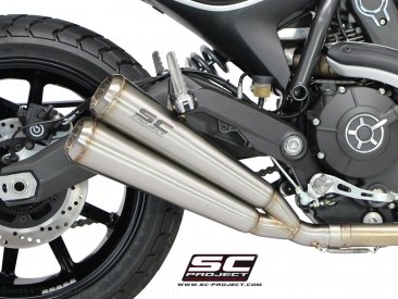 Conic "70s Style" Exhaust by SC-Project Ducati / Scrambler 800 Classic / 2015