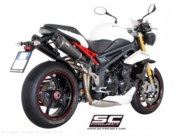 Conic High Mount Exhaust by SC-Project Triumph / Speed Triple / 2013