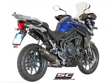 Oval Low Mount Exhaust by SC-Project Triumph / Explorer 1200 / 2013