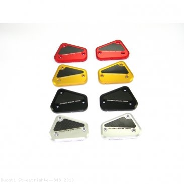 Brake and Clutch Fluid Tank Reservoir Caps by Ducabike Ducati / Streetfighter 848 / 2010