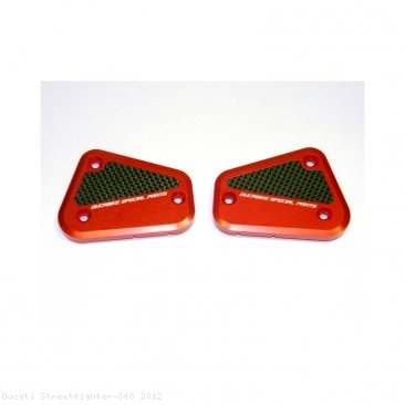 Brake and Clutch Fluid Tank Reservoir Caps by Ducabike Ducati / Streetfighter 848 / 2012