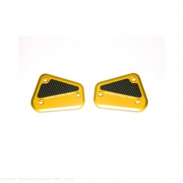 Brake and Clutch Fluid Tank Reservoir Caps by Ducabike Ducati / Streetfighter 848 / 2010