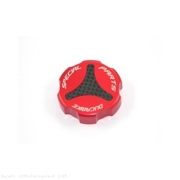 Carbon Inlay Rear Brake Fluid Tank Cap by Ducabike Ducati / 1199 Panigale R / 2015