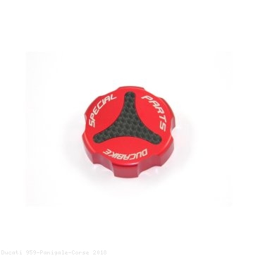 Carbon Inlay Rear Brake Fluid Tank Cap by Ducabike Ducati / 959 Panigale Corse / 2018