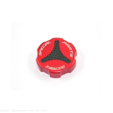 Carbon Inlay Rear Brake Fluid Tank Cap by Ducabike Ducati / Hypermotard 821 SP / 2014